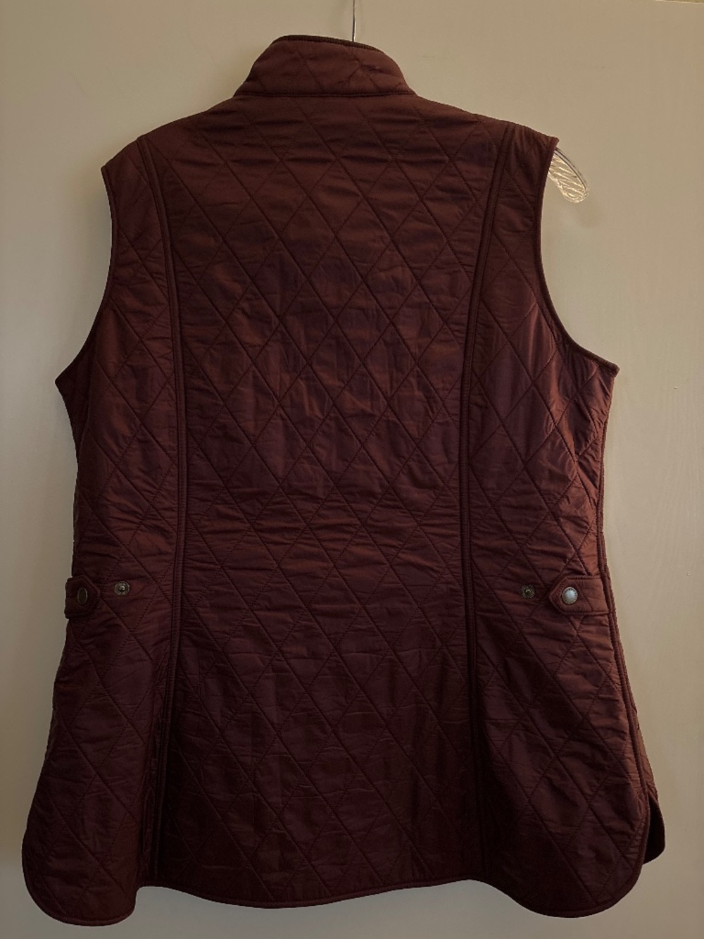 Barbour Quilted Wine Red Women's Vest - Picture 2 of 5